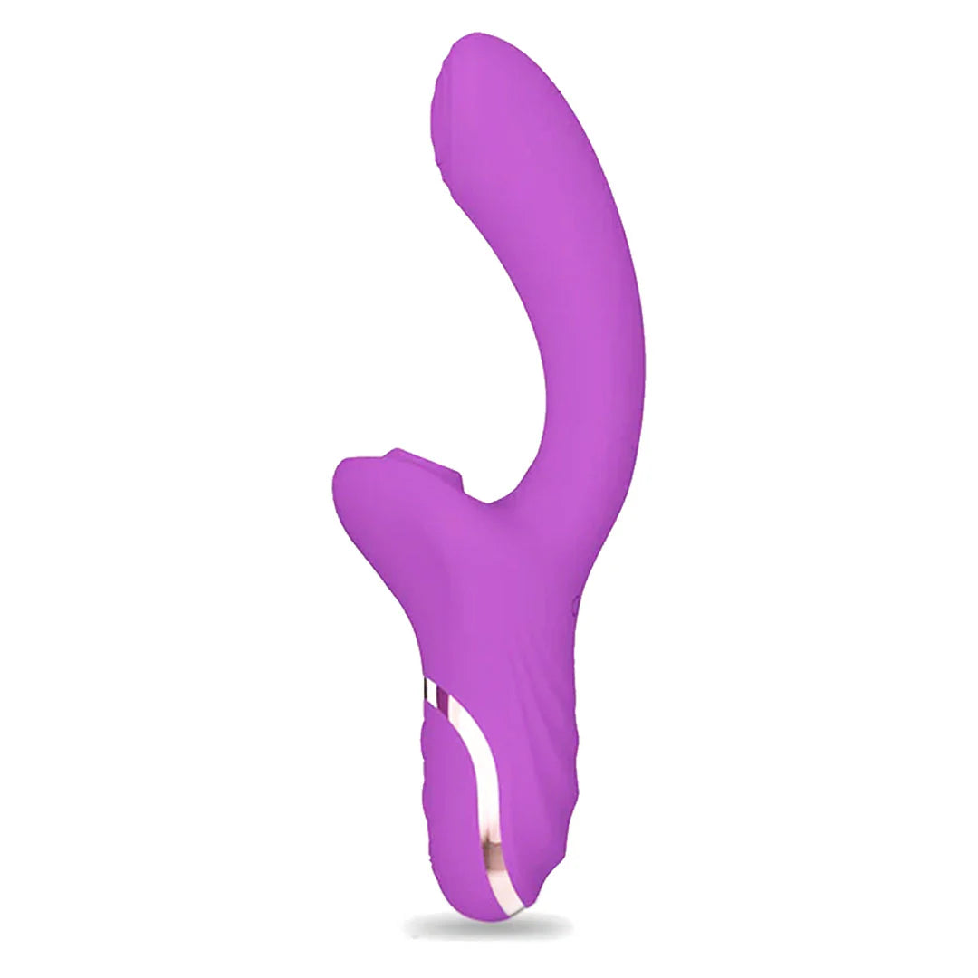 Vibrador Doble con Succion Recargable