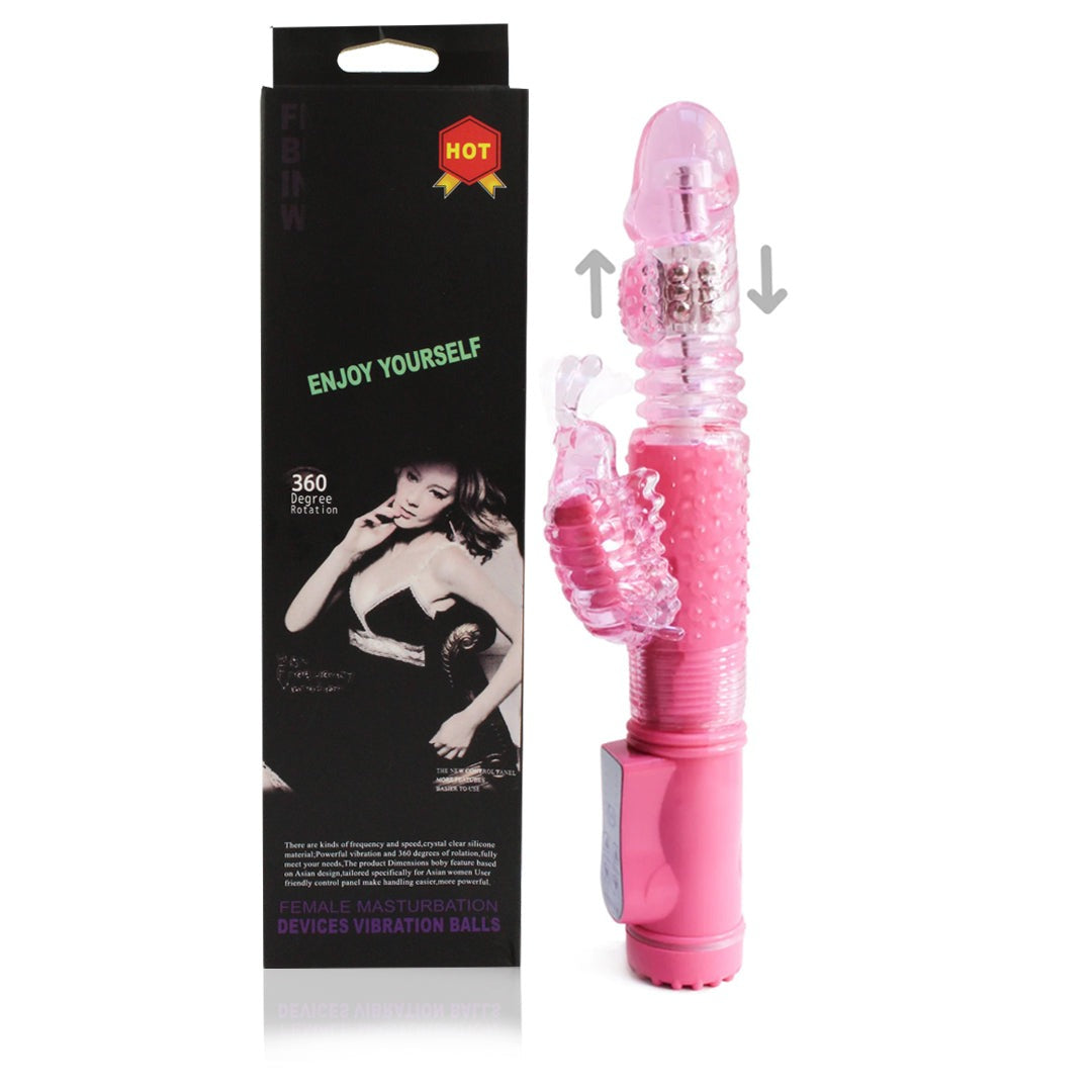 Vibrador Doble con Movimiento Recargable