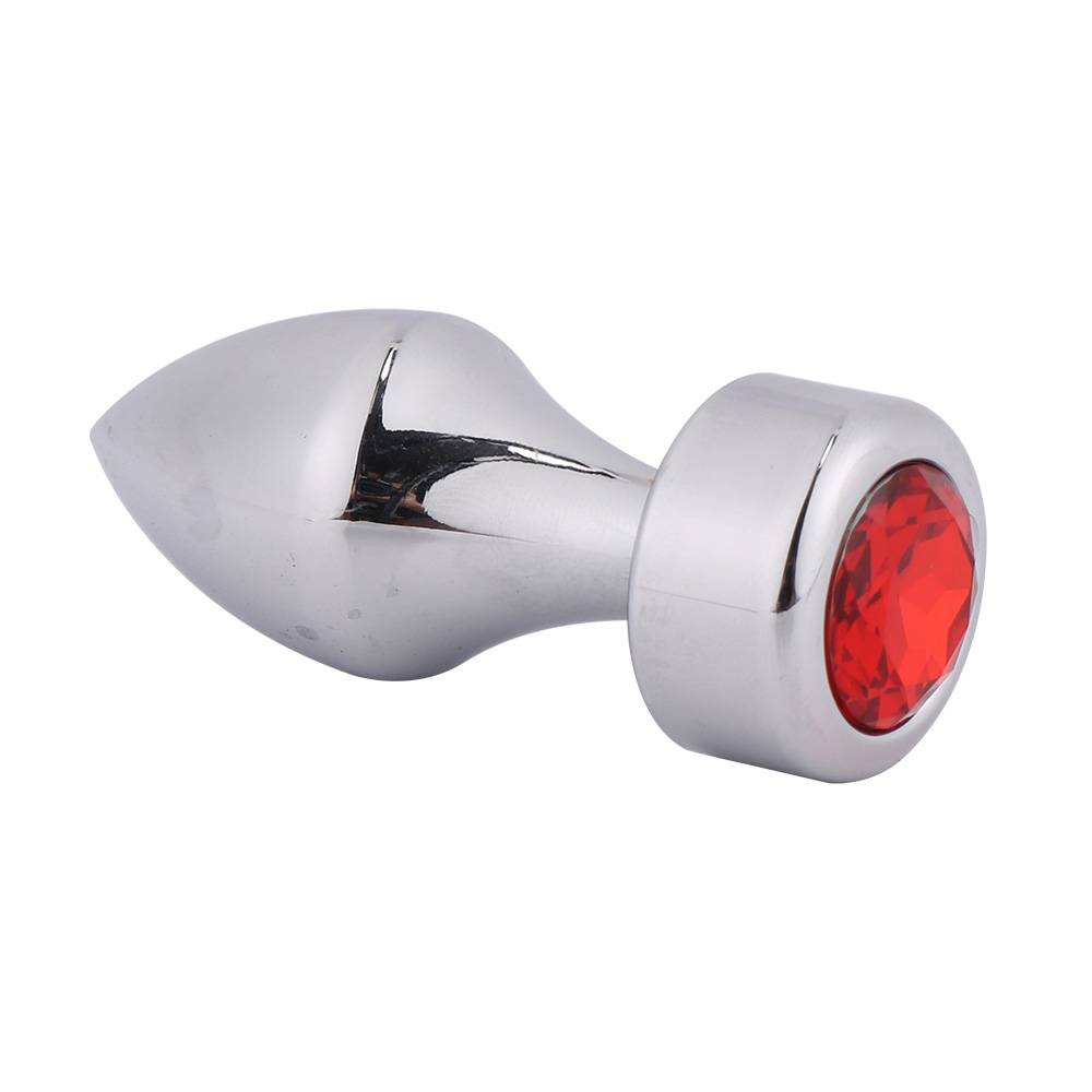 Plug Anal metálico con joya