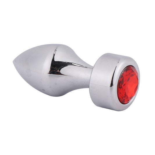 Plug Anal metálico con joya